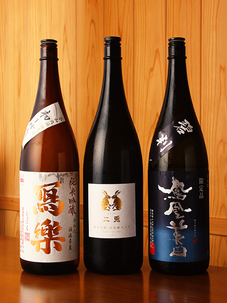 日本酒ボトル集合